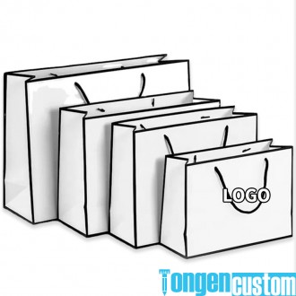 Custom Black Border Paper Bags | Wholesale Shopping Bags