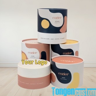 Wholesale Luxury Soy Wax Candle Packaging Custom Kraft Gift Box 