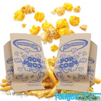 Wholesale Custom High-Quality PFAS-Free Paper Bags for Microwave Popcorn – Safe & Durable