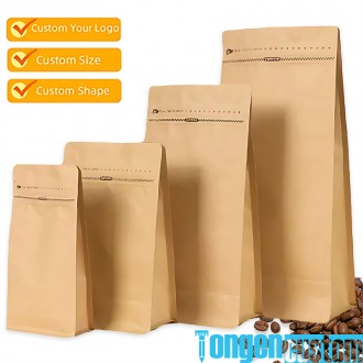 Wholesale Custom Tea Pouch Kraft Zip Bag