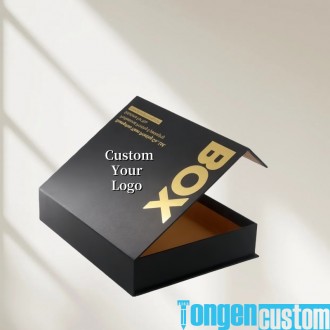 Wholesale Custom Luxury Magnetic Gift Boxes Rigid Black Packaging
