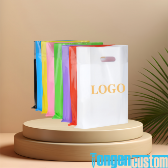 Custom Biodegradable Die Cut Handle Bags